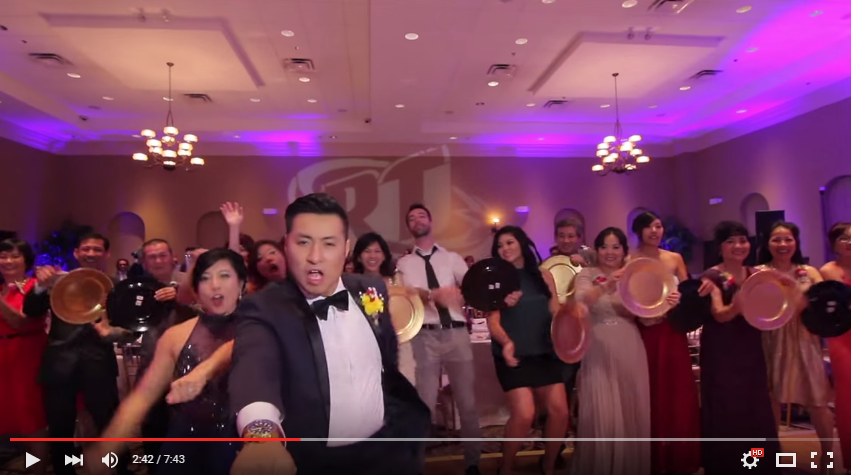 Coreografía de boda en una sola toma