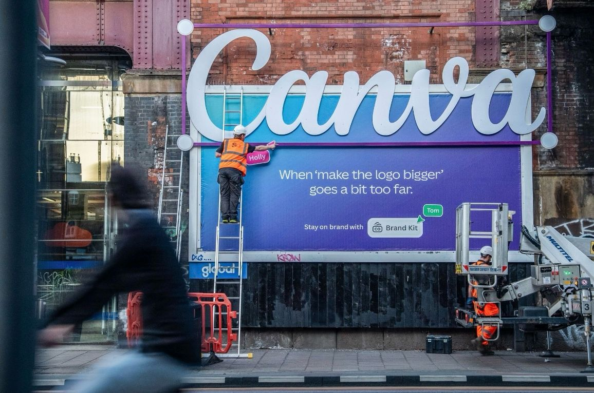 Billboards que son un demo de Canva